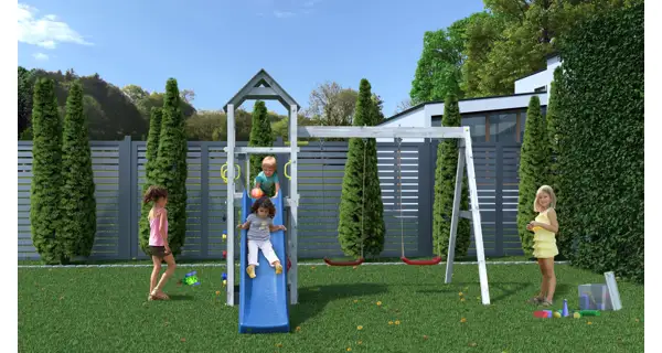 Detské ihrisko Marimex Play 006 - sivobiele