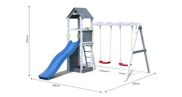 Detské ihrisko Marimex Play 006 - sivobiele