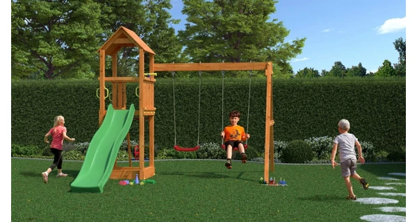 Detské ihrisko Marimex Play 006 + zelená šmykľavka