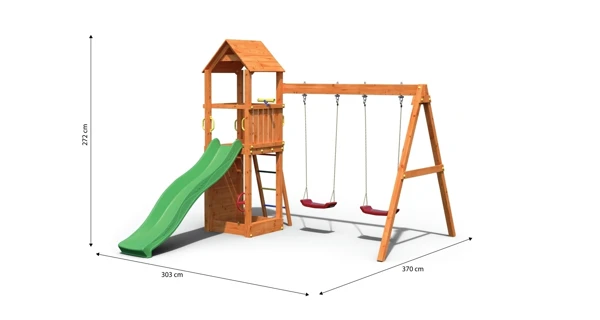 Detské ihrisko Marimex Play 006 + zelená šmykľavka