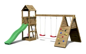 Detské ihrisko Marimex Play 018 Akát + zelená šmykľavka