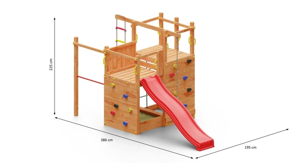 Detské ihrisko Marimex Play 020 + červená šmykľavka