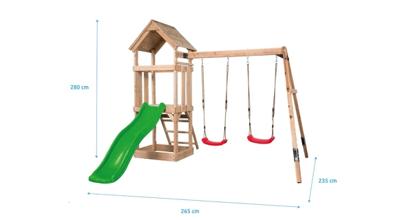 Detské ihrisko Marimex Play 022 + zelená šmykľavka