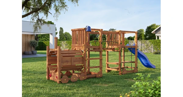 Detské ihrisko Marimex Play 025 + modrá šmykľavka