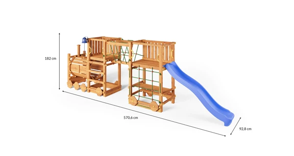 Detské ihrisko Marimex Play 025 + modrá šmykľavka