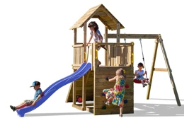 Detské ihrisko Marimex Play Basic 003 + modrá šmykľavka