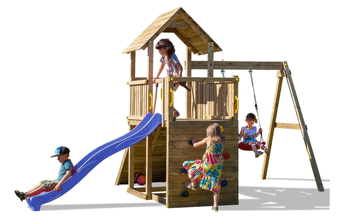 Marimex | Detské ihrisko Marimex Play Basic 003 + modrá šmykľavka | 11640189