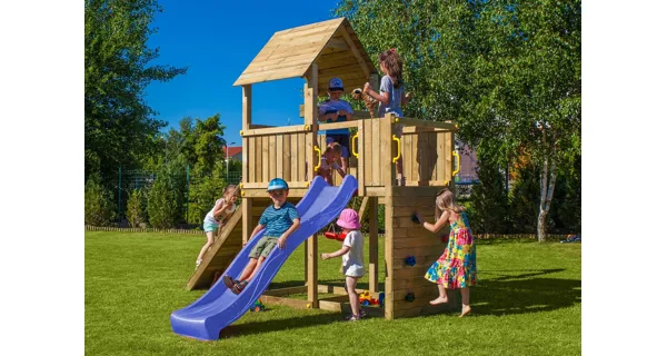 Detské ihrisko Marimex Play Basic 003 + modrá šmykľavka