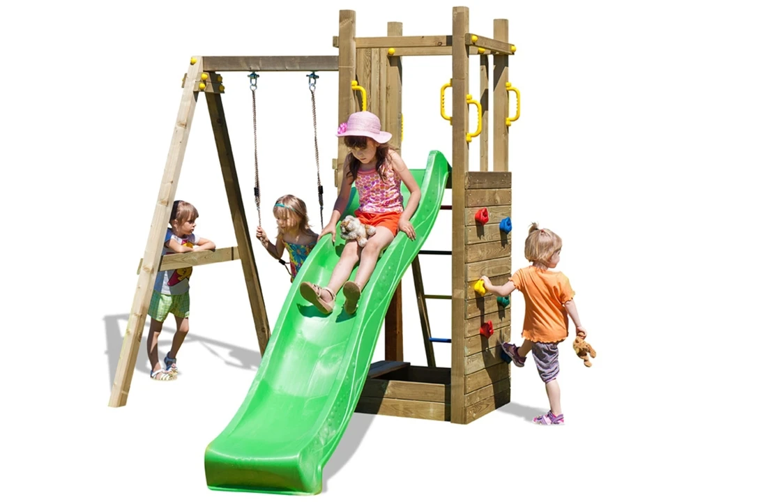 Marimex | Detské ihrisko Marimex Play Basic 004 + zelená šmykľavka | 11640190