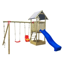 Detské ihrisko Marimex Play Basic 005 + modrá šmykľavka