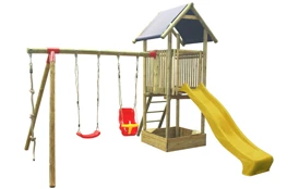 Detské ihrisko Marimex Play Basic 005 + žltá šmykľavka