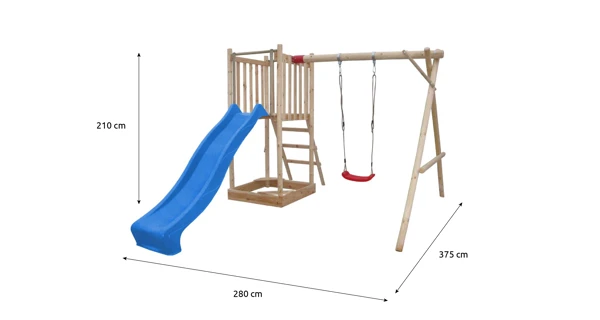 Detské ihrisko Marimex Play Basic 006 + modrá šmykľavka