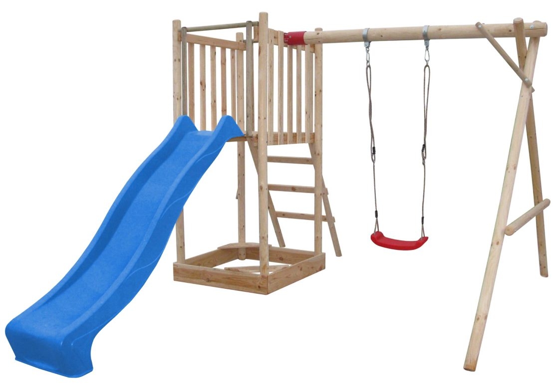 Marimex | Detské ihrisko Marimex Play Basic 006 + modrá šmykľavka | 11640363