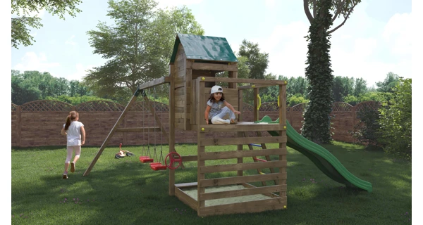 Detské ihrisko Marimex Play Basic 007 + zelená šmykľavka