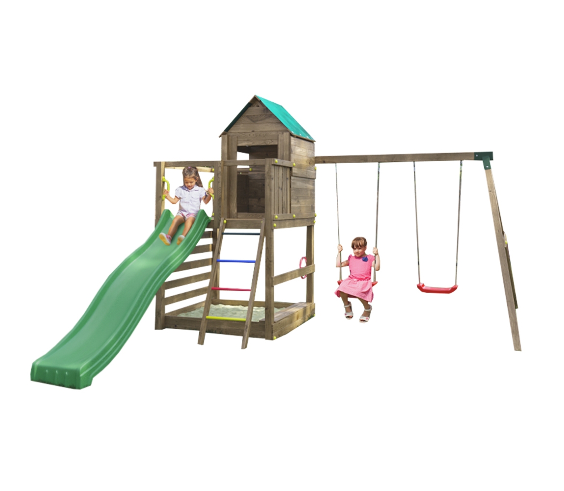 Marimex | Detské ihrisko Marimex Play Basic 007 + zelená šmykľavka | 11640446
