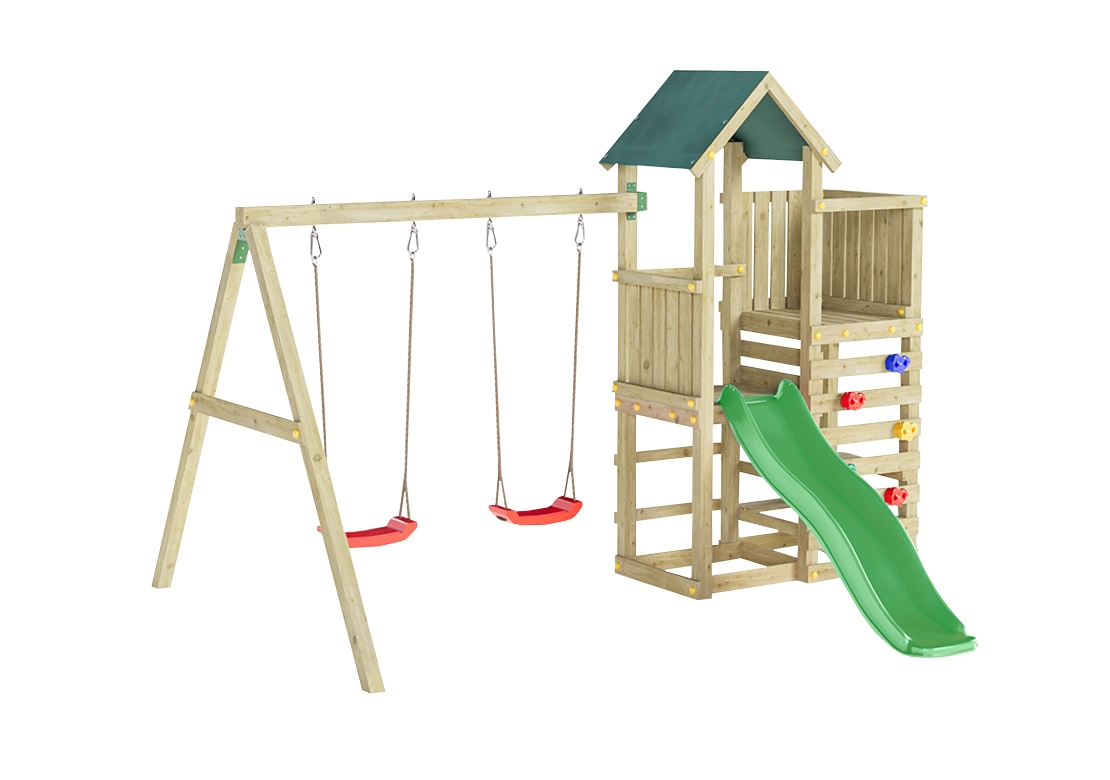 Marimex | Detské ihrisko Marimex Play Basic 009 + zelená šmykľavka | 11640586