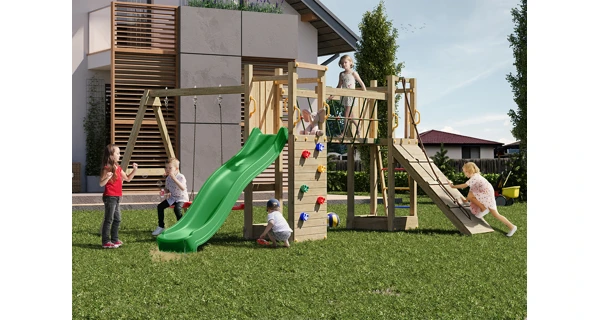 Detské ihrisko Marimex Play Basic 010 + zelená šmykľavka