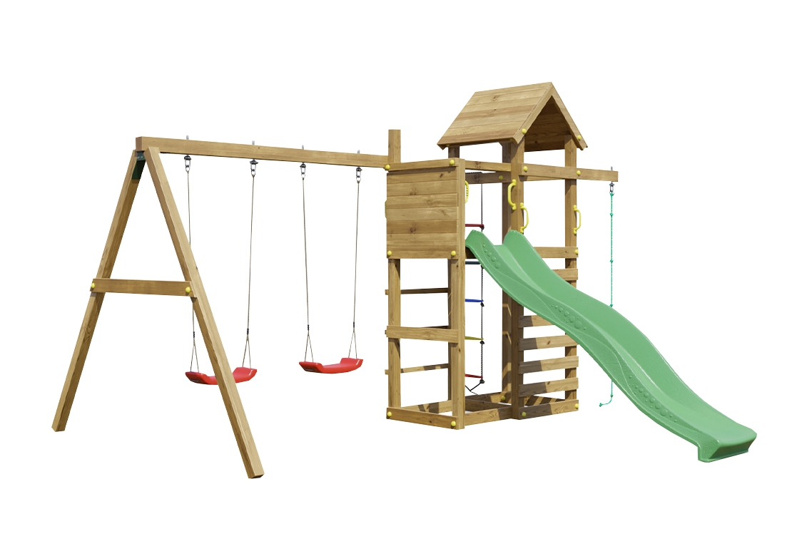 Marimex | Detské ihrisko Marimex Play Basic 011 + zelená šmykľavka | 11640592