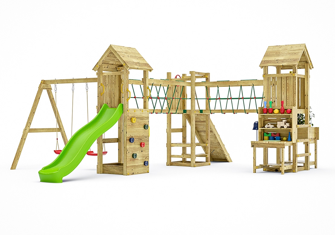 Marimex | Detské ihrisko Marimex Play Basic 012 + zelená šmykľavka | 11640639