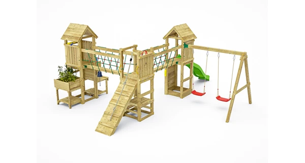 Detské ihrisko Marimex Play Basic 012 + zelená šmykľavka