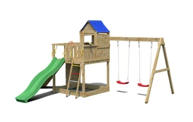 Detské ihrisko Marimex Play Basic 014 + zelená šmykľavka