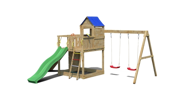 Detské ihrisko Marimex Play Basic 014 + zelená šmykľavka