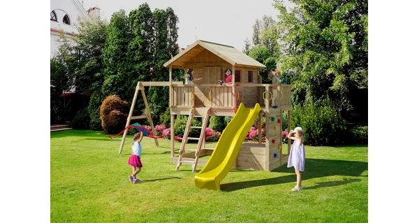 Detské ihrisko Marimex Play Basic 015 + žltá šmykľavka