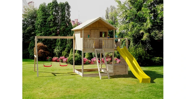 Detské ihrisko Marimex Play Basic 015 + žltá šmykľavka