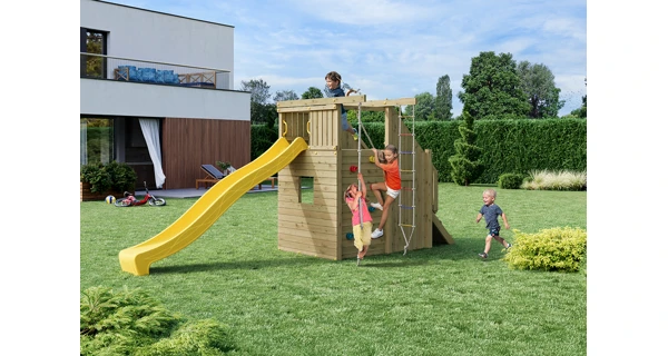 Detské ihrisko Marimex Play Basic 016 + žltá šmykľavka