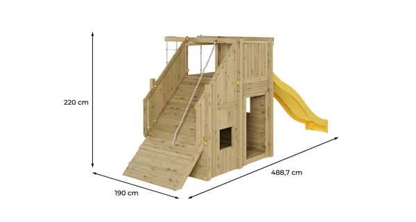 Detské ihrisko Marimex Play Basic 016 + žltá šmykľavka