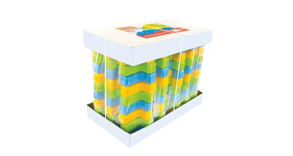 Detské plastové kocky Wafle 20 ks