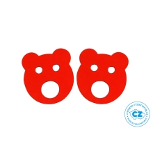 Detské plavecké rukávy - Medvedík malý, červené