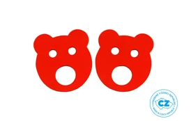 Detské plavecké rukávy - Medvedík malý, červené