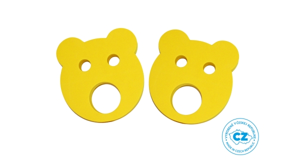 Detské plavecké rukávy - Medvedík malý, žlté