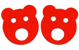 Detské plavecké rukávy - Medvedík veľký, červené