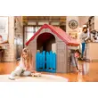 Detský domček Foldable Play House - červená + žltá + svetlo modrá