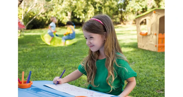 Detský domček Magic Villa - béžová + zelená