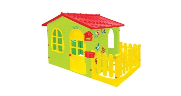 Detský domček Mochtoys Garden House s plotom