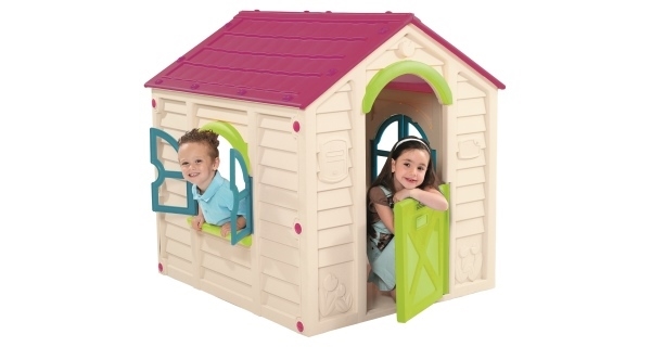 Detský domček Rancho Play House - fialová + béžová