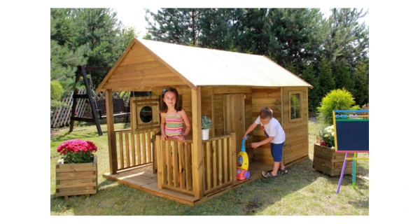 Detský drevený domček Marimex Farma