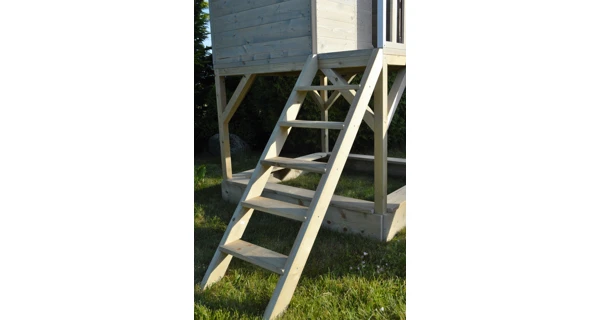 Detský drevený domček Marimex Veranda s hojdačkou