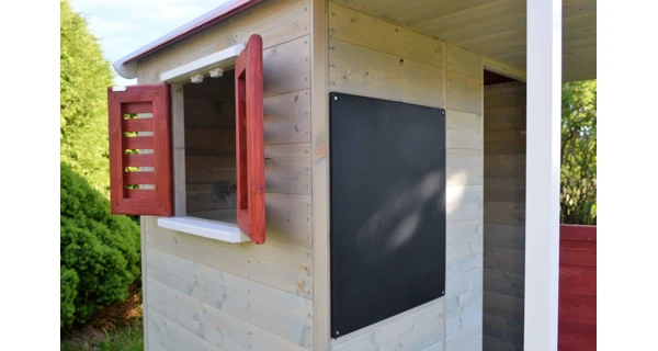 Detský drevený domček Marimex Veranda s hojdačkou