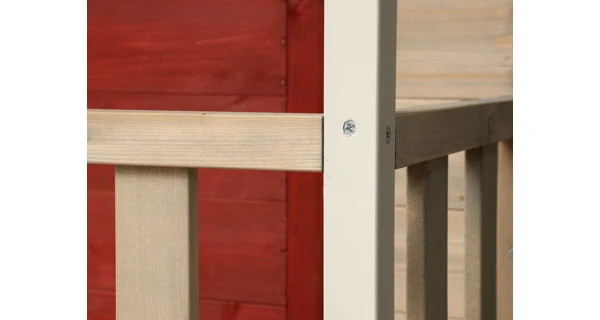 Detský drevený domček Marimex Veranda so šmykľavkou