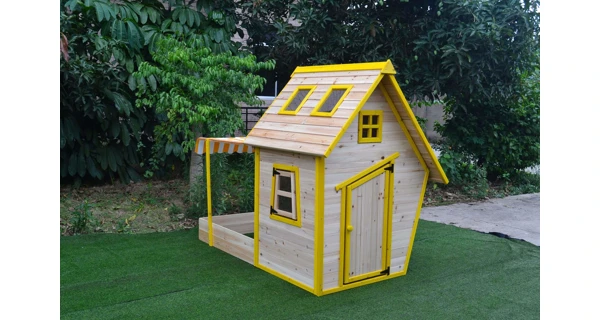 Detský drevený domček s pieskoviskom Flinky