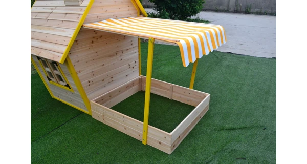 Detský drevený domček s pieskoviskom Flinky