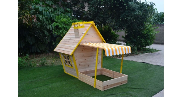 Detský drevený domček s pieskoviskom Flinky