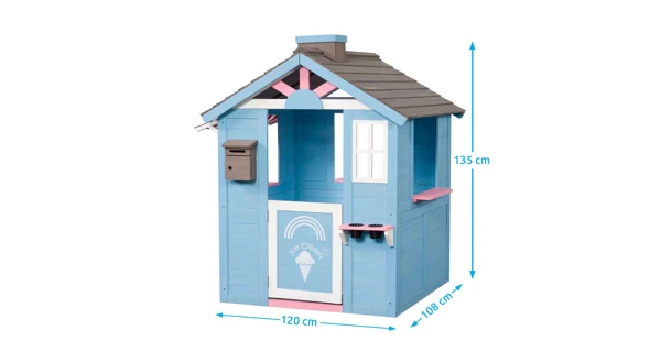 Detský drevený domček Zmrzlinový raj