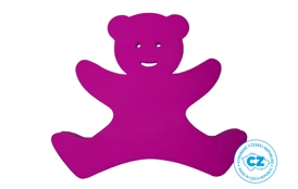 Doska plavecká Medvedík 340x290x38 mm - ružová