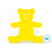 Doska plavecká Medvedík 340x290x38 mm - žltá