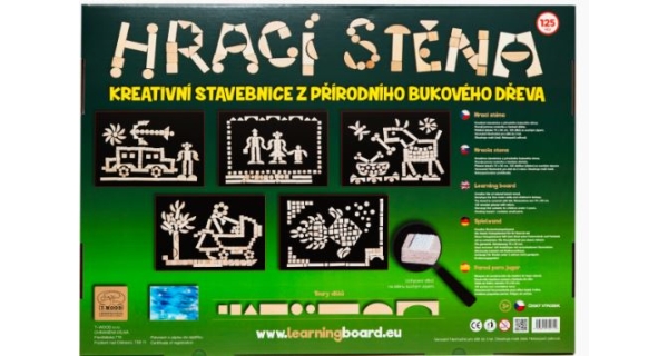 Drevená hracia stena 50 x 70 cm